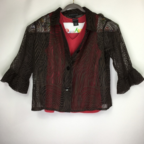 Citiknit 2 Piece Top Bell Sleeve Size Large - Picture 1 of 6